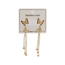 گوشواره اویزدار مدل پروانه کد-w-er-092