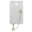 گوشواره ایرکاف زنجیری مدل مروارید کد w-er-095