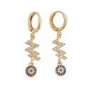 گوشواره اویزدار مدل چشم نظر کد w-er-141