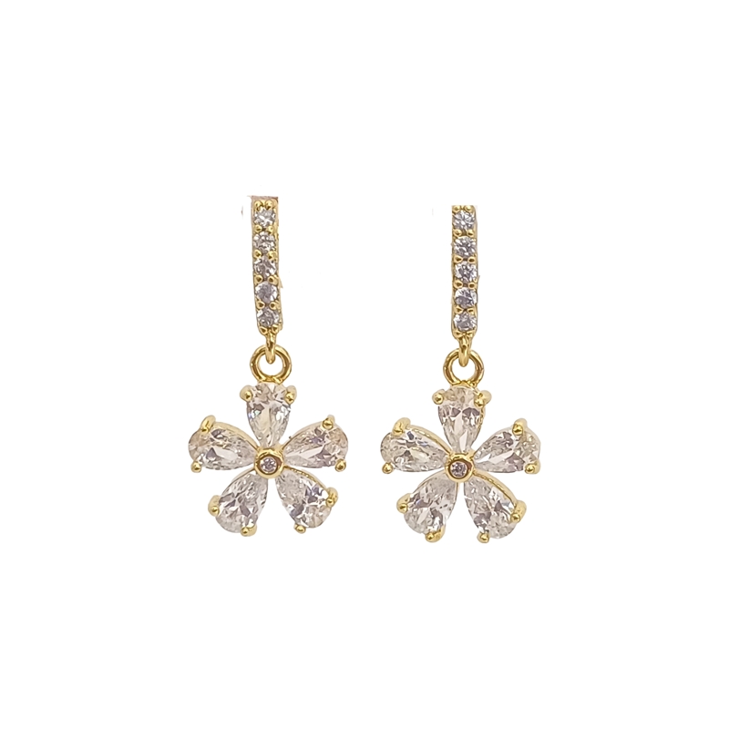 گوشواره اویزدار مدل گل کد w-er-162