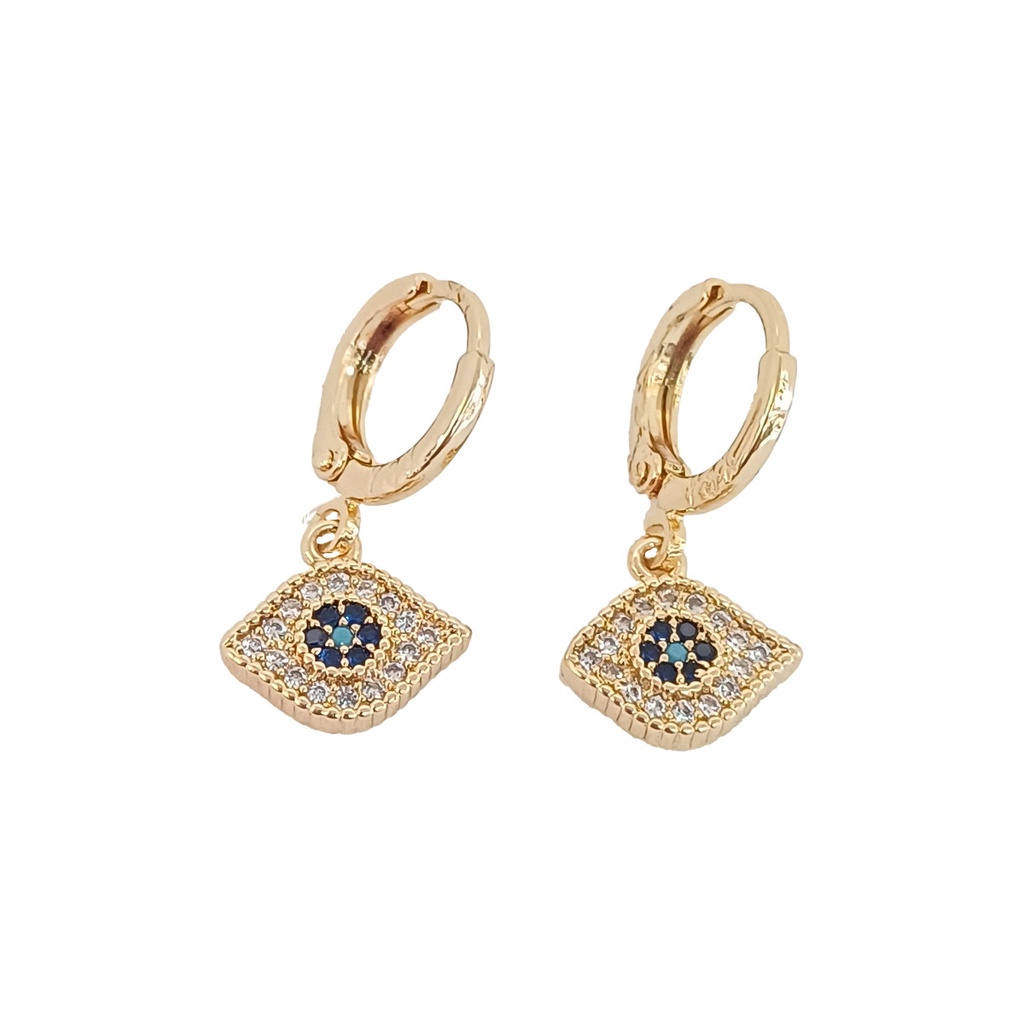 گوشواره اویزدار مدل چشم نظر کد w-er-164