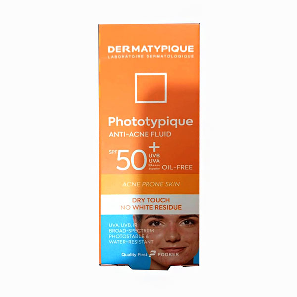 کرم ضدآفتاب درماتیپیک، مدل Anti -acne مناسب پوست چرب حجم 40 میل