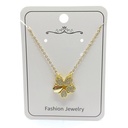 پلاک و زنجیر مدل گل واشو کد ne-w-06