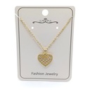 پلاک و زنجیر مدل قلب کد ne-w-08