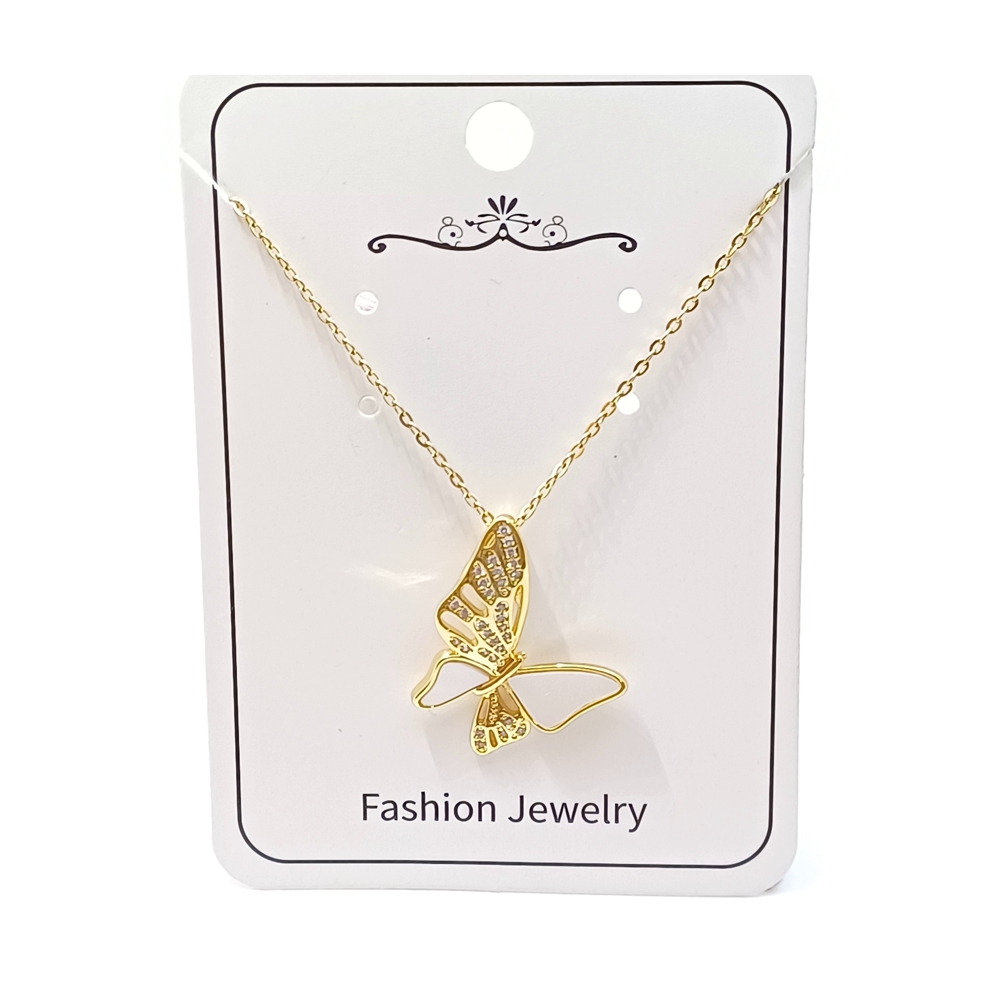 پلاک و زنجیر مدل پروانه کد ne-w-11