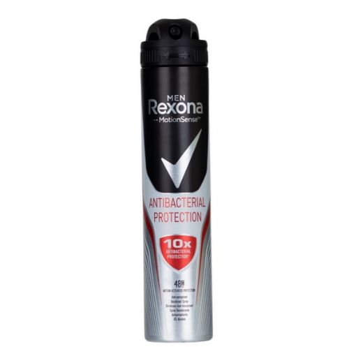 اسپری ضد تعریق 10x Rexona Antibacterial Protection حجم 200 میلی لیتر