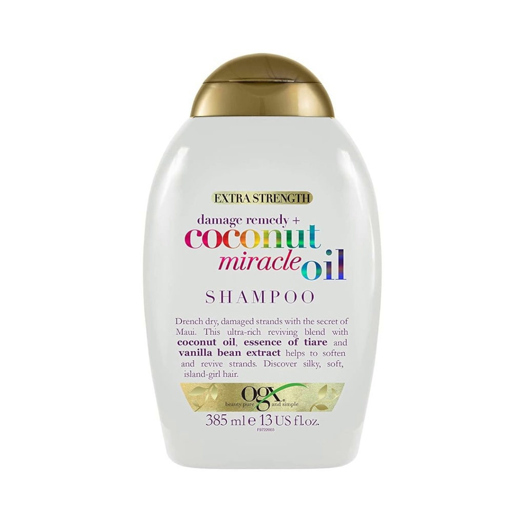 شامپو او جی ایکس مدل Coconut Miracle Oil انواع‌موهای آسیب‌دیده 380میل
