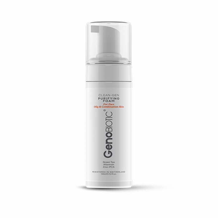فوم شستشو کنترل چربی صورت ژنوبایوتیک مناسب پوست چرب و مختلط حجم 150میل
