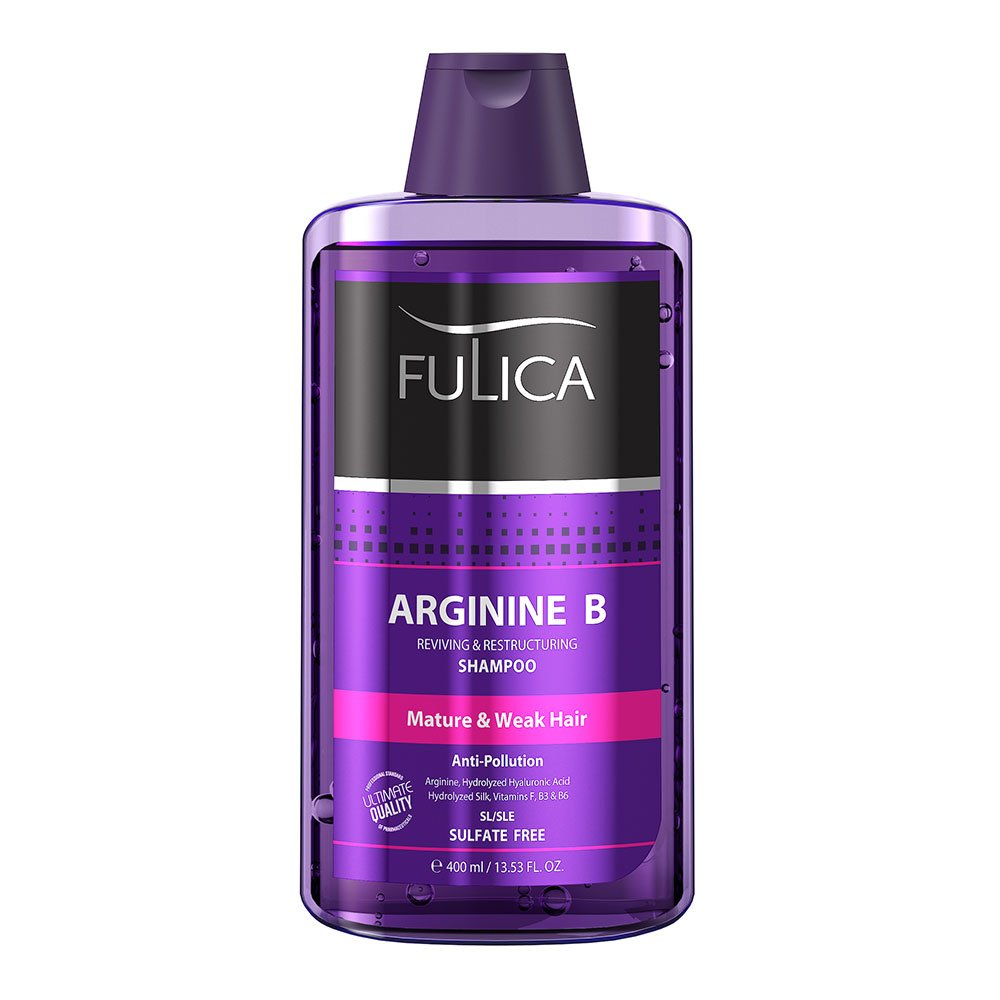 شامپو مو فولیکا تقویت کننده، براق کننده و احیا کننده مو آرژنین‌ B حجم400میل