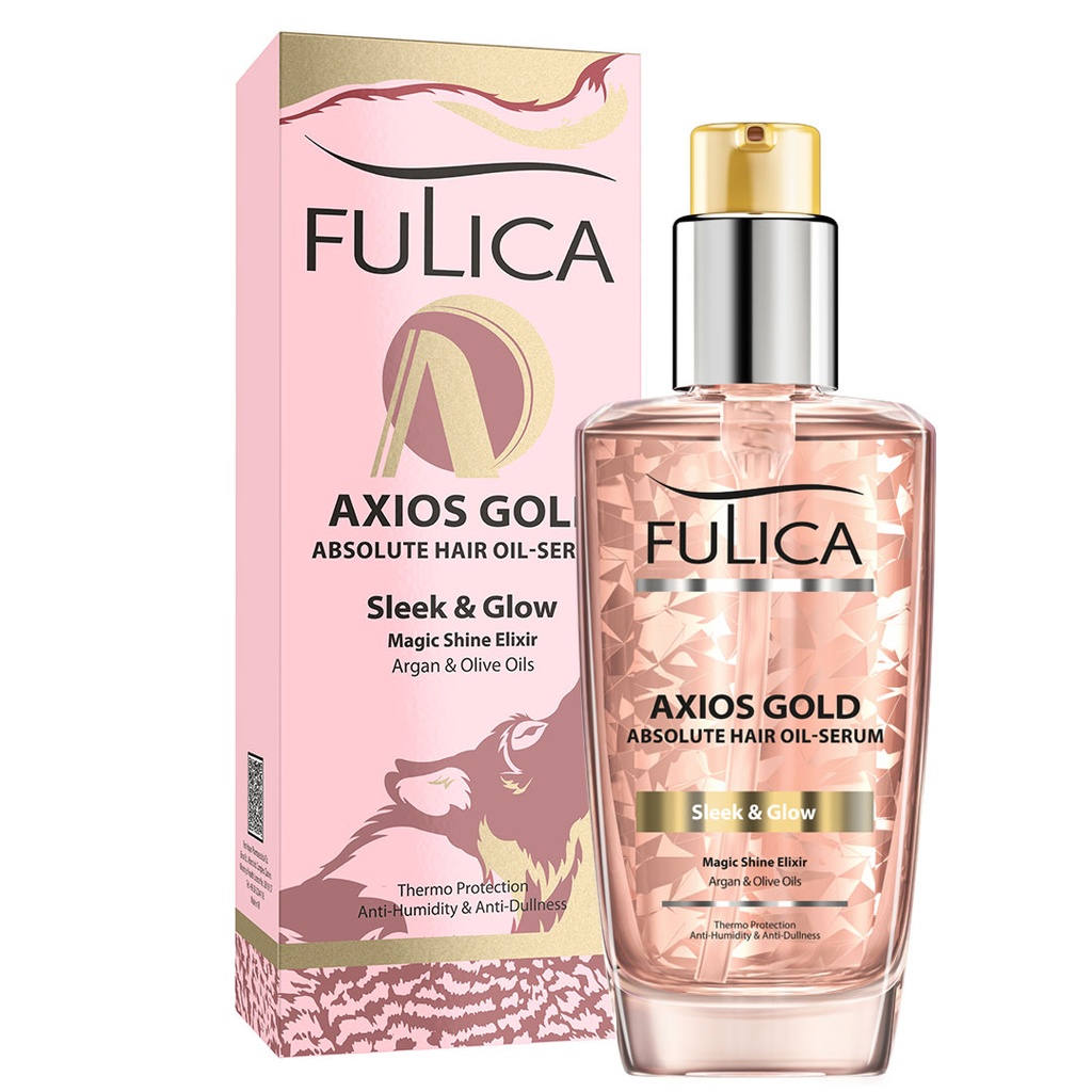 سرم مو فولیکا براق‌کننده حاوی روغن‌آرگان Axios Gold حجم90میل
