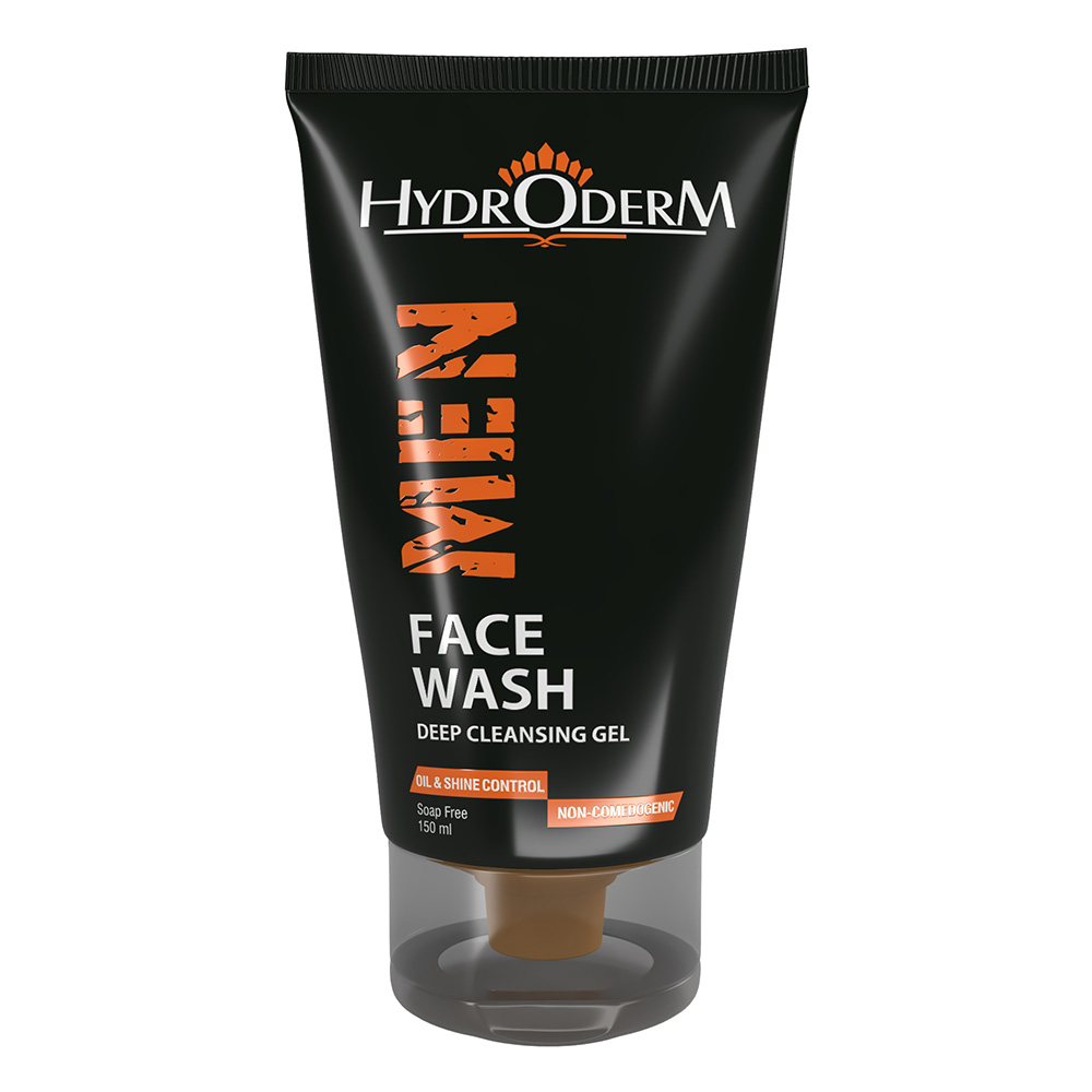 ژل شستشوی صورت آقایان هیدرودرم پوست‌چرب 150میل