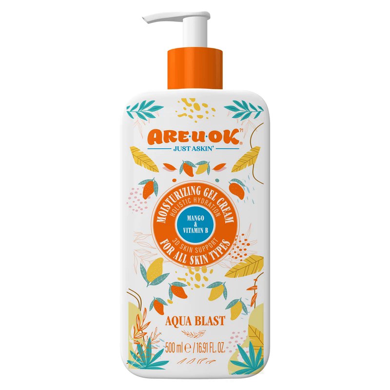 کرم ژل آبرسان پمپی انبه حاوی ویتامین B آریواُکی 500میل