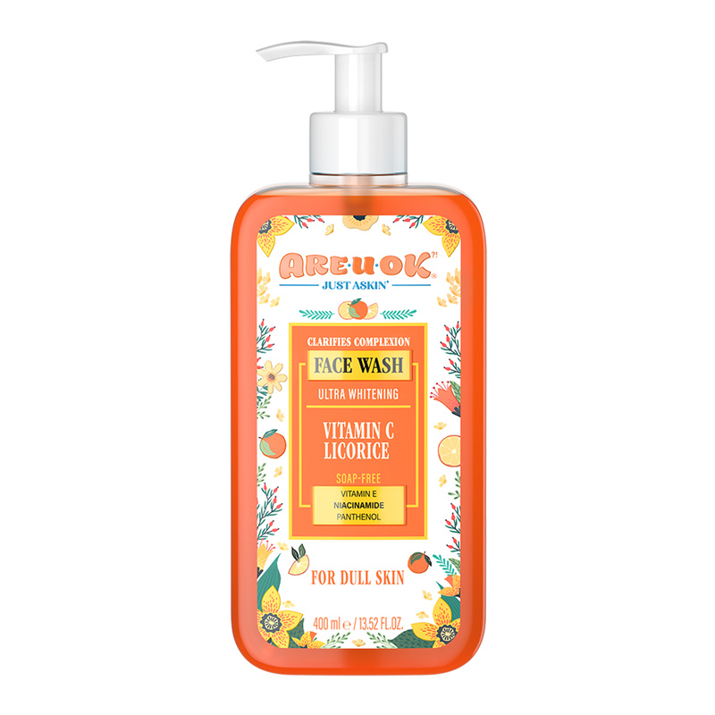 ژل شستشوی صورت روشن کننده و شفاف کننده آریواُکی 400میل