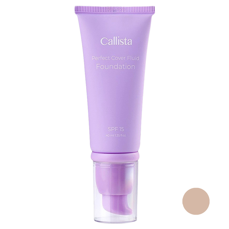 کرم‌پودر کالیستا مدل perfect cover fluid شمارهF04 انواع‌پوست حجم 40میل