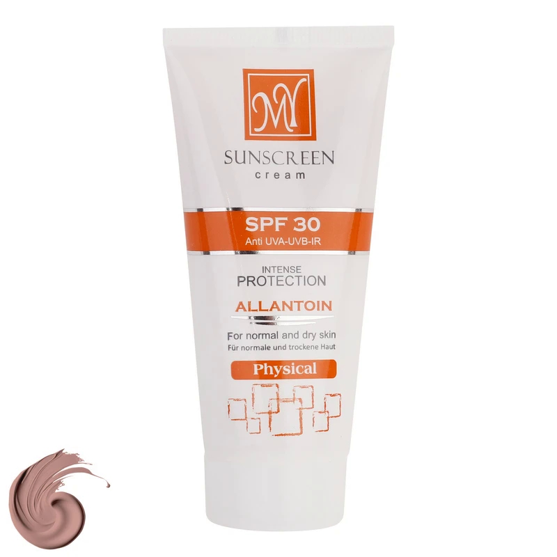 کرم ضد آفتاب رنگی فیزیکال SPF 30 مای پوست‌نرمال تا خشک 50میل-بژ طبیعی