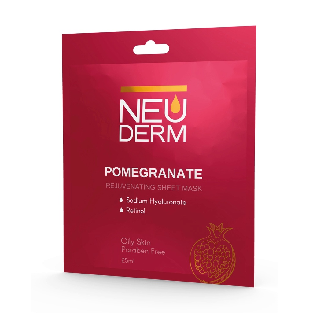 ماسک صورت حاوی عصاره انار نئودرم مناسب پوست‌چرب