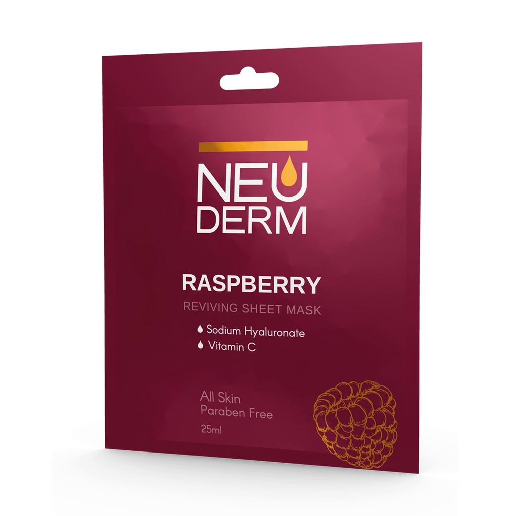 ماسک صورت حاوی عصاره تمشک نئودرم مناسب انواع‌پوست