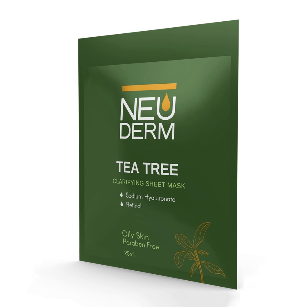 ماسک صورت حاوی عصاره درخت چای سبز نئودرم مناسب پوست‌چرب