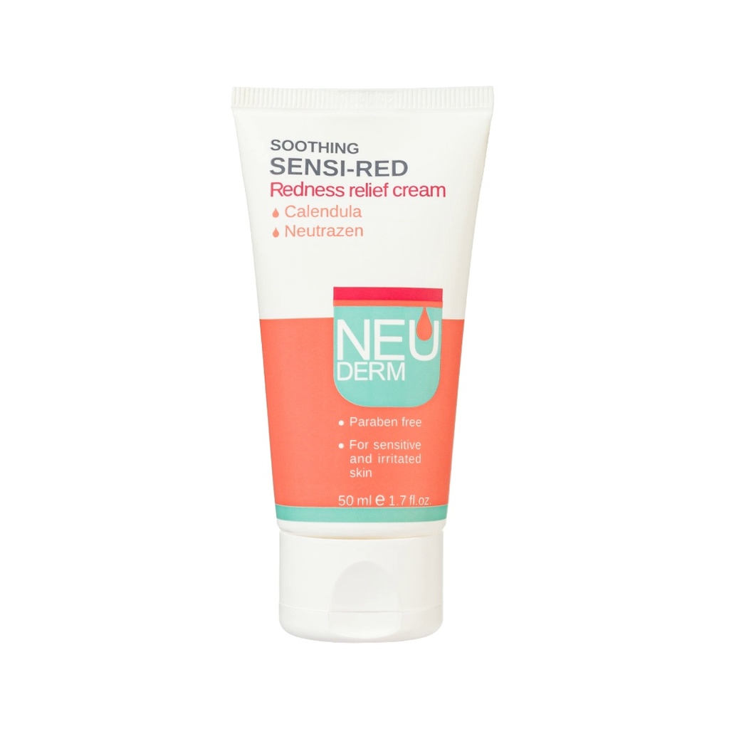 کرم ضد قرمزی سوتینگ سنسی رد نئودرم مناسب پوست‌‌حساس و آسیب‌دیده 50میل 