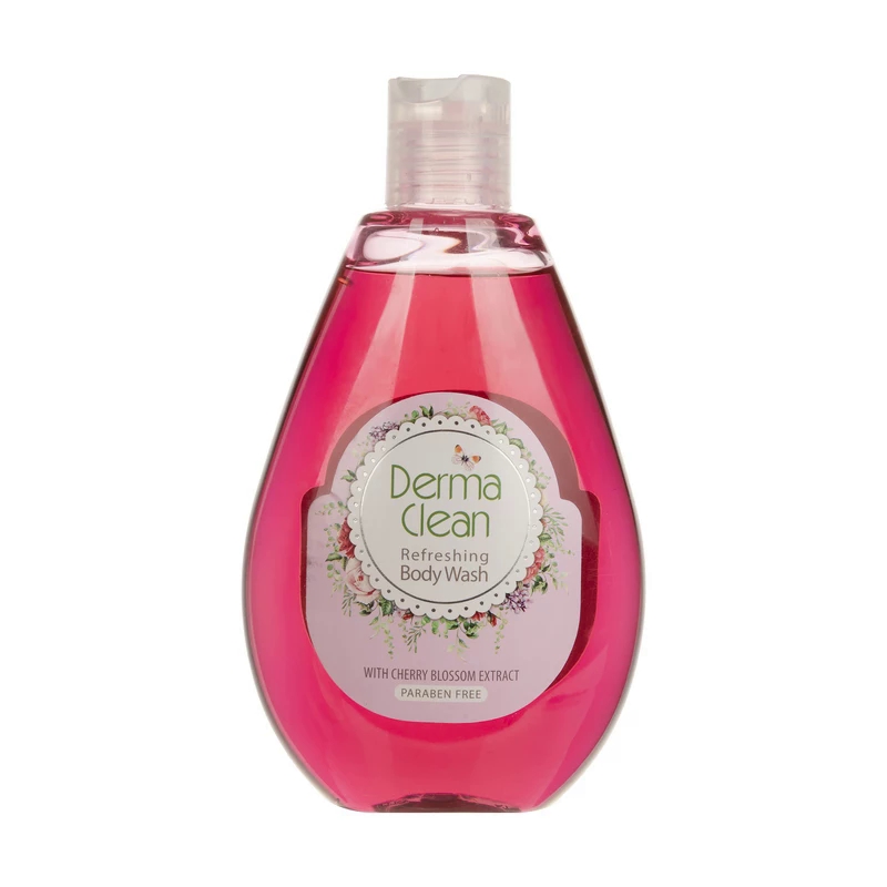 شامپو بدن خوشبو کننده درماکلین حاوی عصاره شکوفه گیلاس 300میل