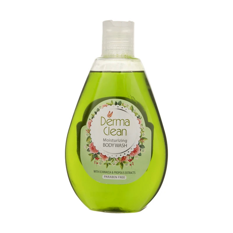 شامپو بدن نرم و مرطوب کننده درماکلین حاوی عصاره اکیناسه و پروپولیس 300میل