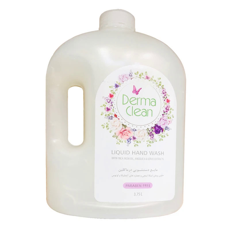 مایع دستشویی درماکلین مدل آنجلیکا و لوتوس 3.75 لیتر