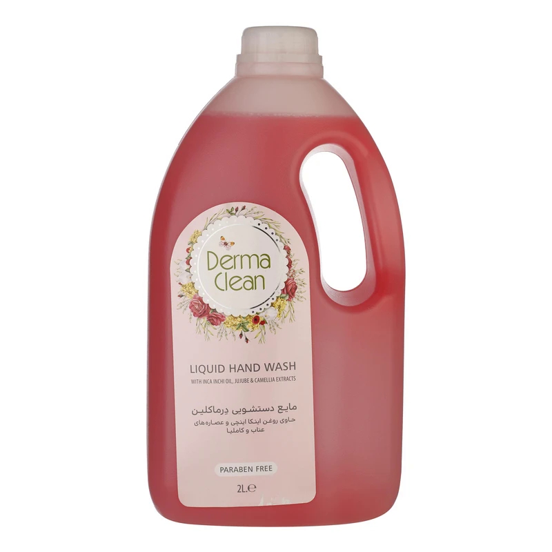 مایع دستشویی درماکلین مدل عناب و کاملیا 2 لیتر
