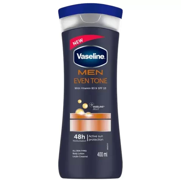 لوسیون بدن مردانه وازلین Vaseline مدل Men Even Tone حجم400میل 