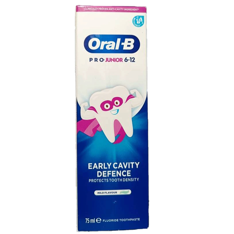 خمیر دندان اورال-بی مدل pro-junior 6-12 حجم75میل