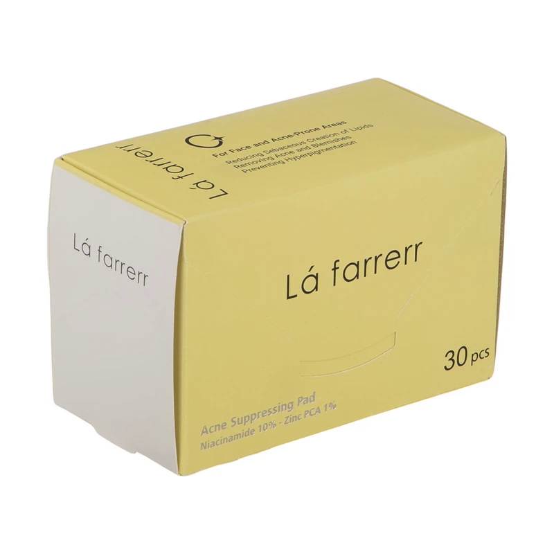پد ضد آکنه لافارر مدل نیاسین آمید و زینک بسته 30 عددی