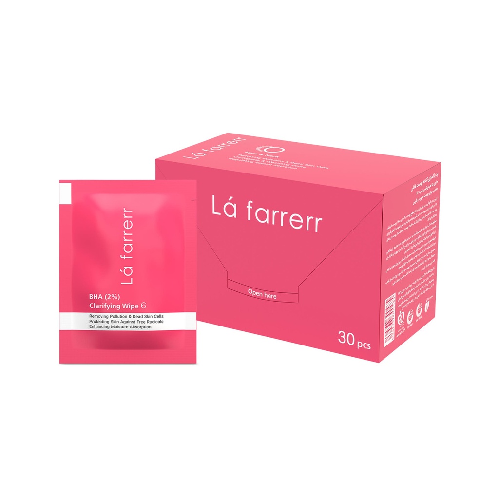 پد پاکسازی کننده پوست لافارر (6) مدل 2% BHA بسته 30 عددی
