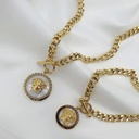 گردنبند و دستبند مدل‌ ورساچه استیل 