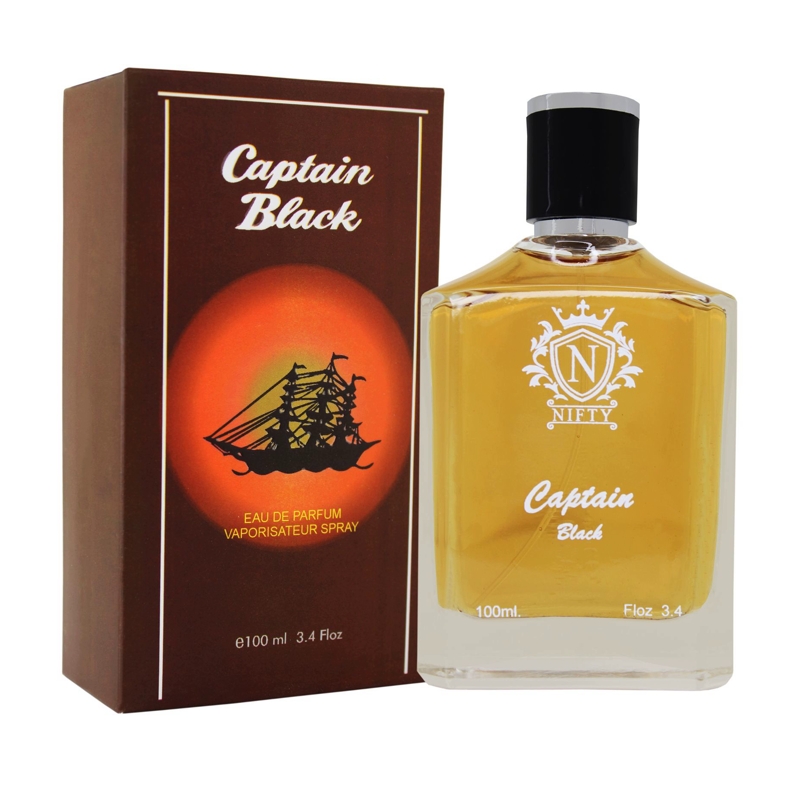 عطرادکلن - ادوپرفیوم مردانه نیفتی مدل کاپیتان بلک با حجم 100 میل