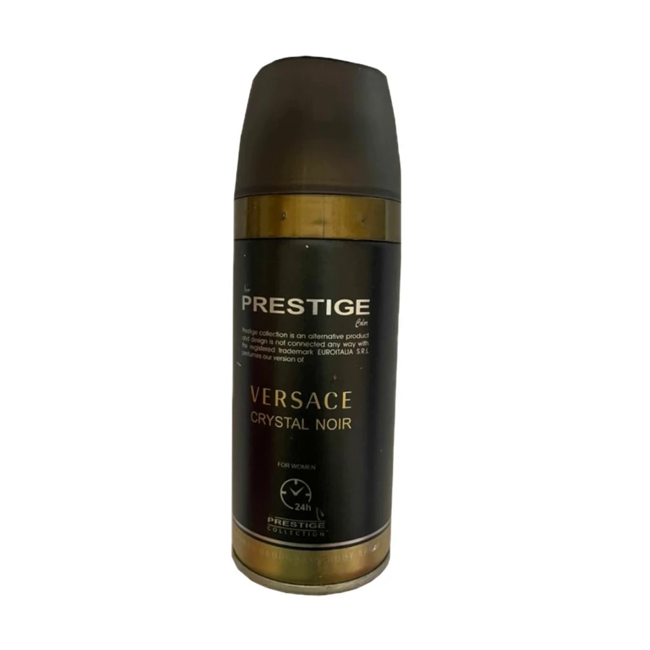اسپری بدن زنانه پرستیژ مدل VERSACE crystal noir حجم 150 میل