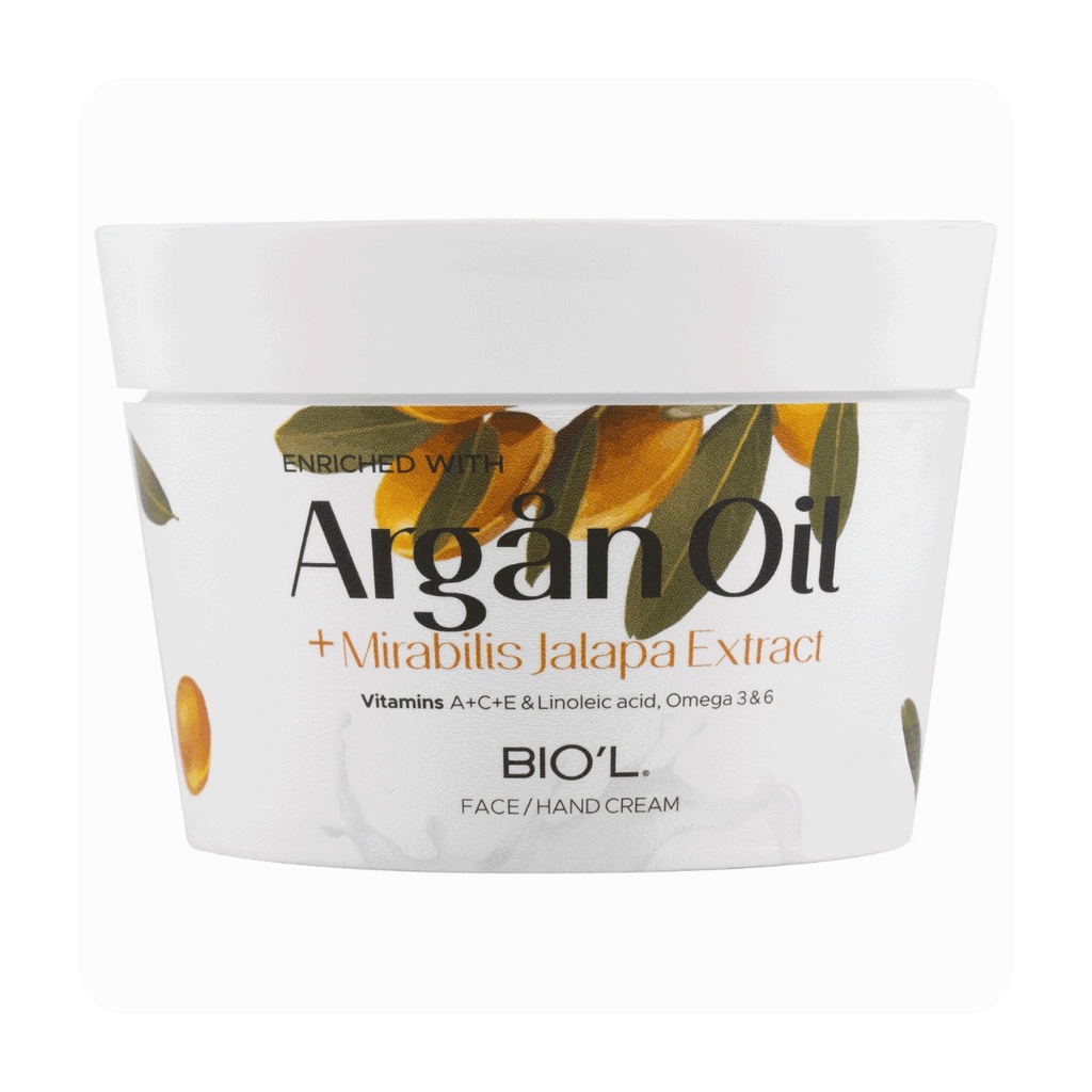 کرم مرطوب کننده دست و صورت بیول مخصوص پوستهای خشک حاوی آرگان و عصاره لاله عباسی حجم 200 میل