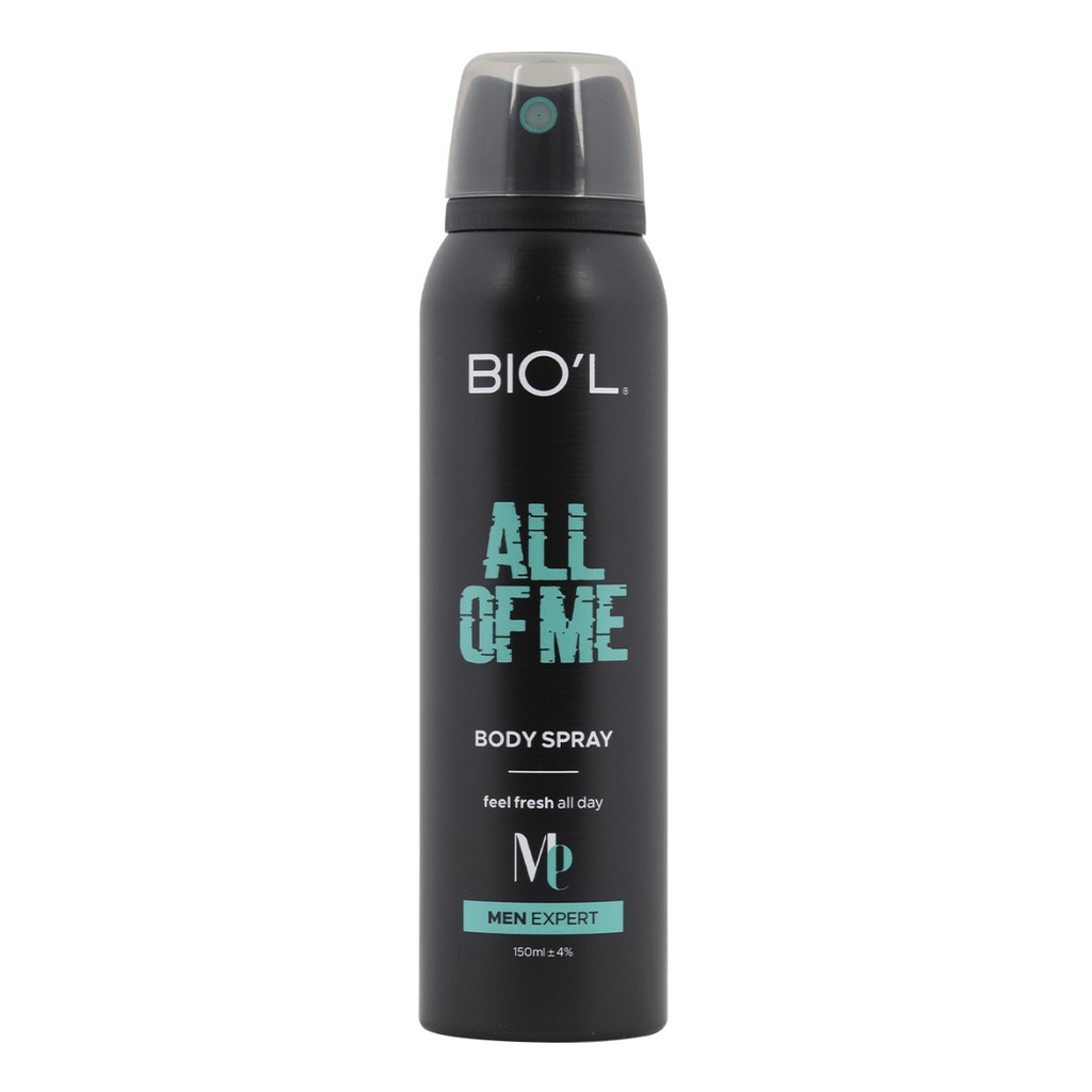 اسپری خوشبو کننده بدن مردانه بیول مدل ALL OF ME (بلو شنل) حجم 150 میل