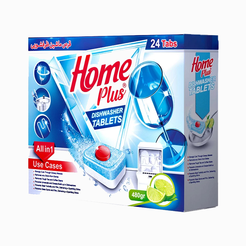 قرص ماشین ظرفشویی هوم پلاس مدل Lemon بسته 24 عددی