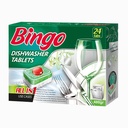 قرص ماشین ظرفشویی بینگو مدل ALL IN ONE بسته 24 عددی