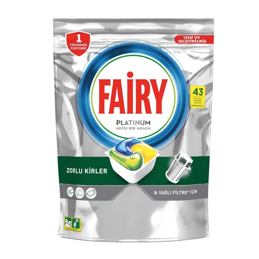 قرص ماشین ظرفشویی فیری مدل Platinum بسته 43 عددی