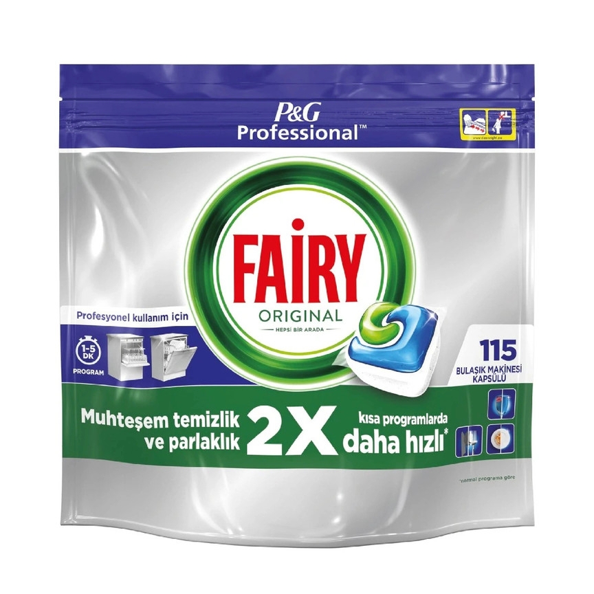 قرص ماشین ظرفشویی فیری مدل Original Hepsi Bir Arada بسته 115 عددی