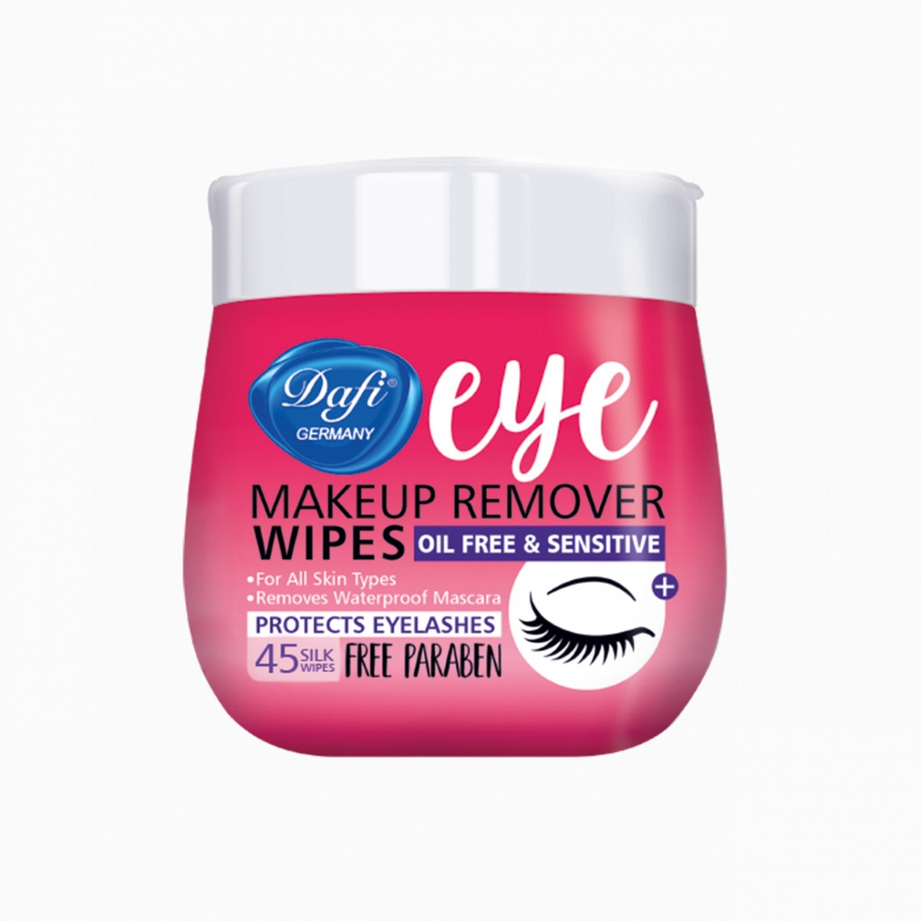 دستمال مرطوب پاک کننده چشم دافی بسته 45 عددی 