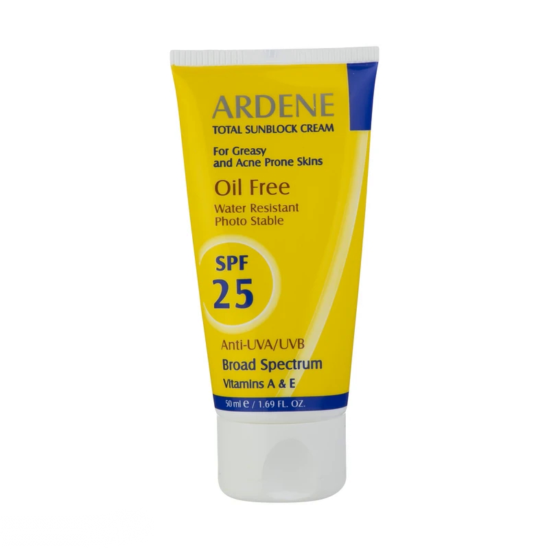کرم ضدآفتاب آردن با SPF25 مناسب پوست چرب و جوشدار حجم 50 میل
