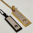 پلاک ست دو تیکه استیل مدل ستاره