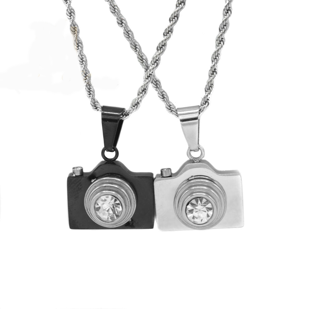 پلاک ست دو تیکه استیل مدل دوربین