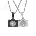 پلاک ست دو تیکه استیل مدل دوربین