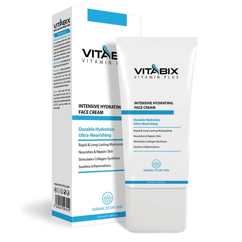 کرم آبرسان ویتابیکس مناسب پوست نرمال تا خشک حجم 50 میل