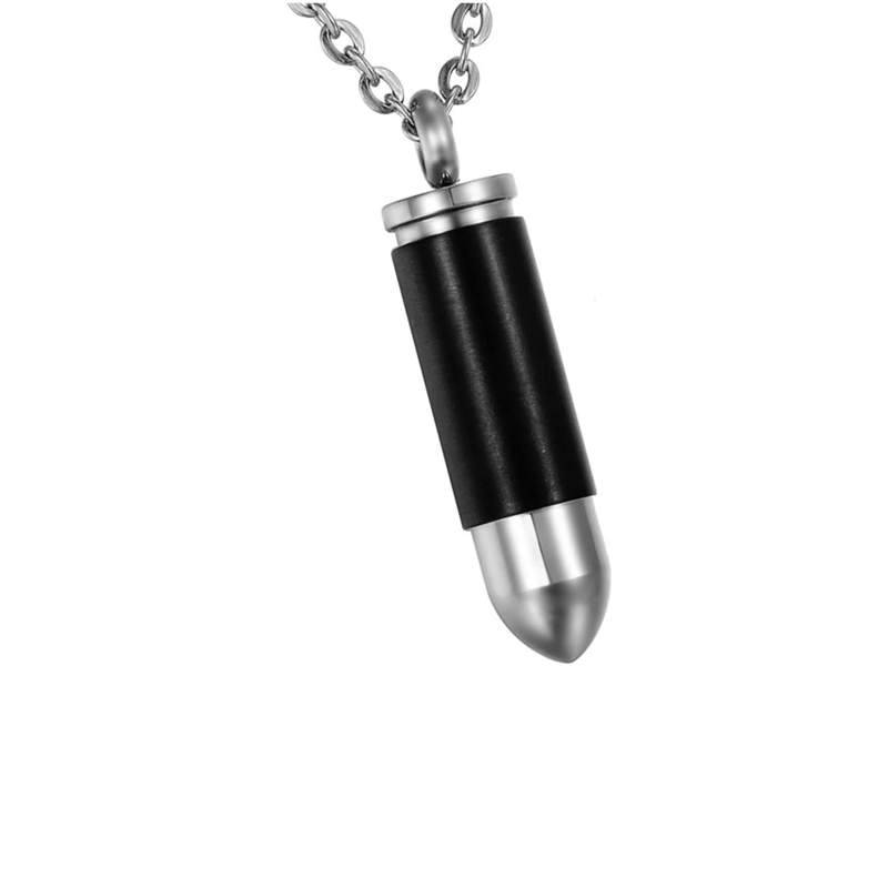 گردنبند استیل مدل فشنگ دو رنگ 