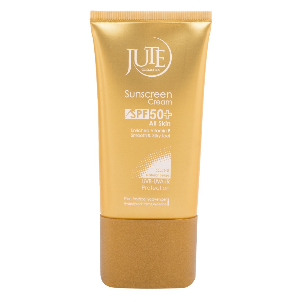 کرم ضد آفتاب SPF50 ژوت مناسب انواع پوست حجم 40 میل-بژ روشن