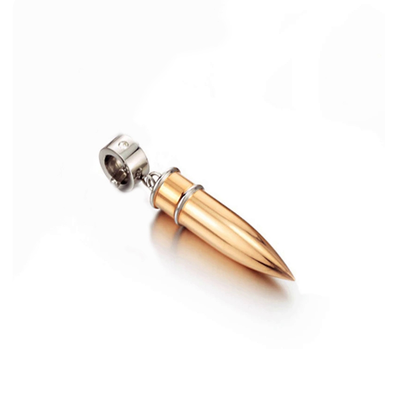 گردنبند استیل مدل فشنگ نگین دار 