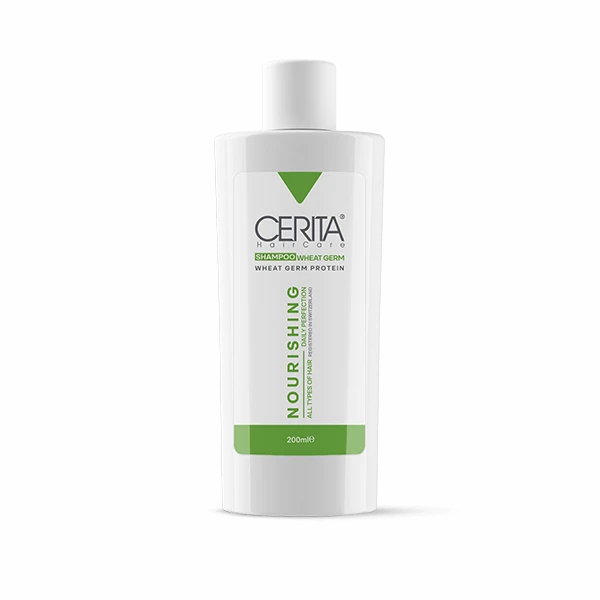 شامپو تقویت کننده پروتئین جوانه گندم سریتا مناسب انواع مو حجم 200 میل 